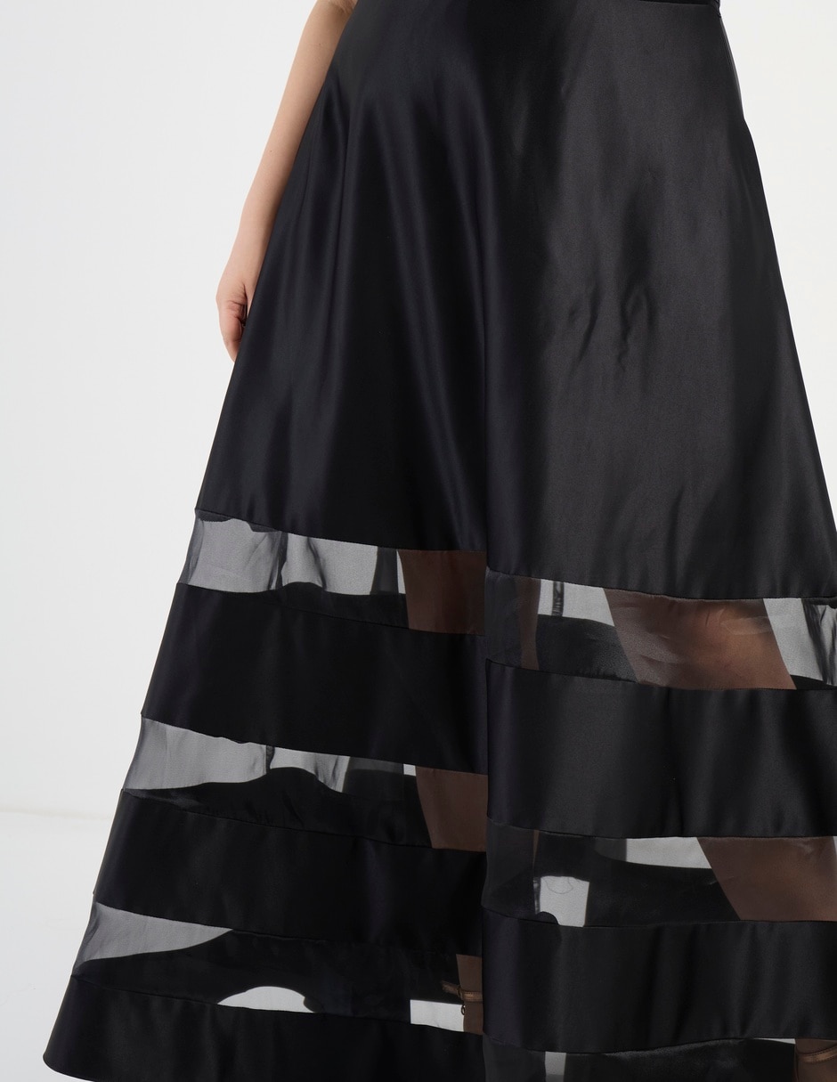 Vestido maxi de fiesta escote V 10