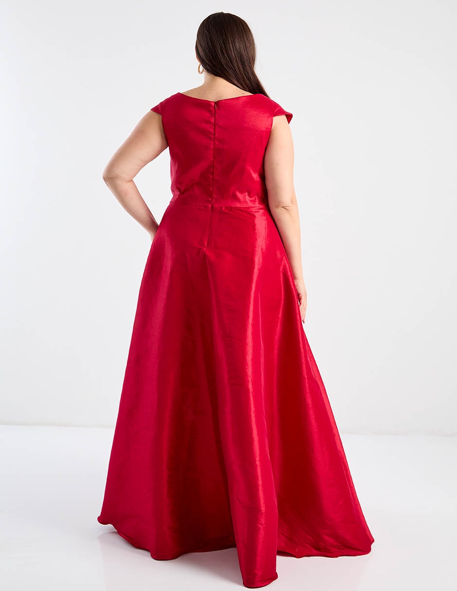 Vestido maxi de fiesta escote V 6