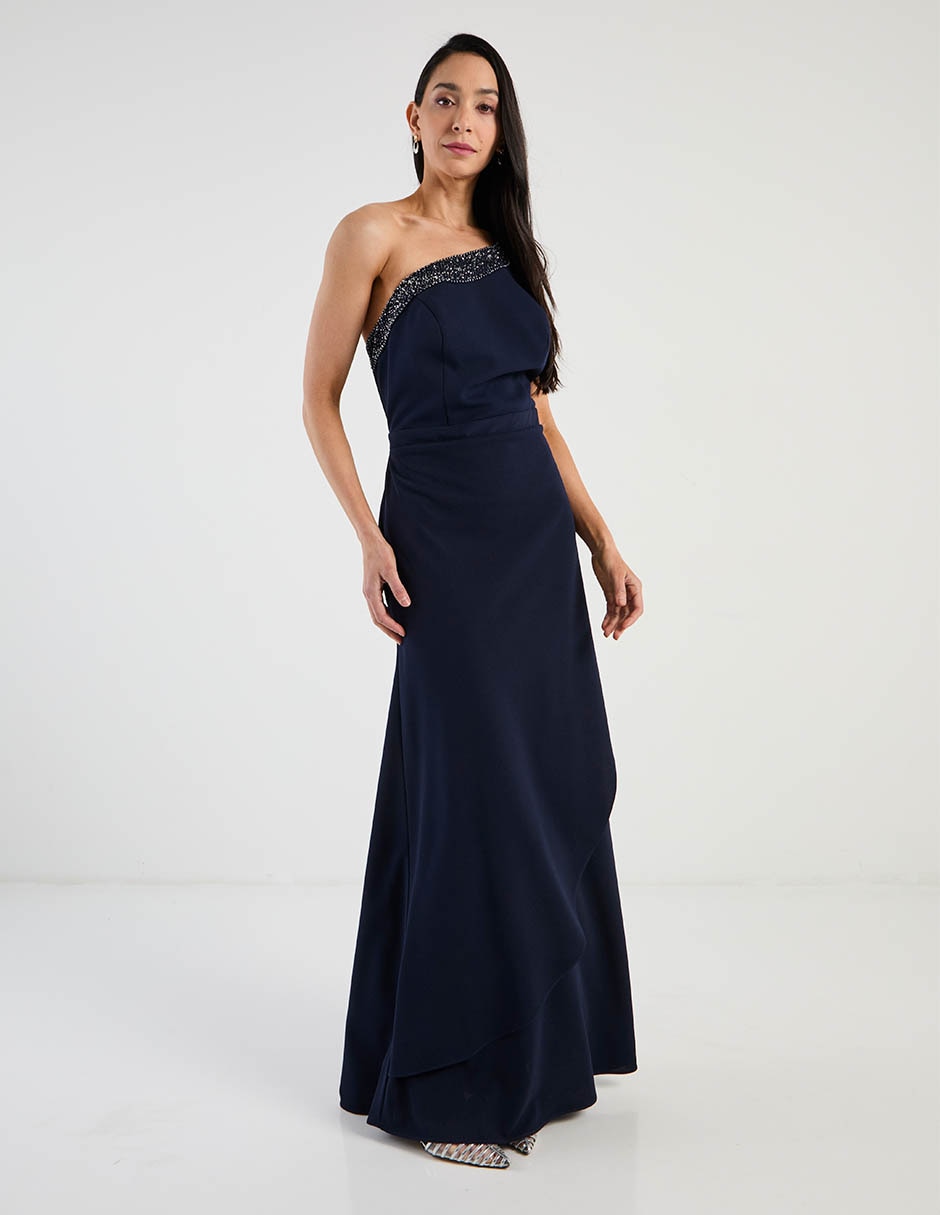 Vestido maxi de fiesta escote Pronunciado