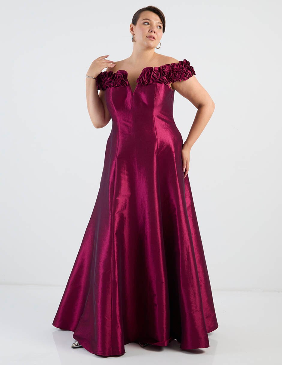 Vestido largo de fiesta Ema Valdemossa curvy para mujer