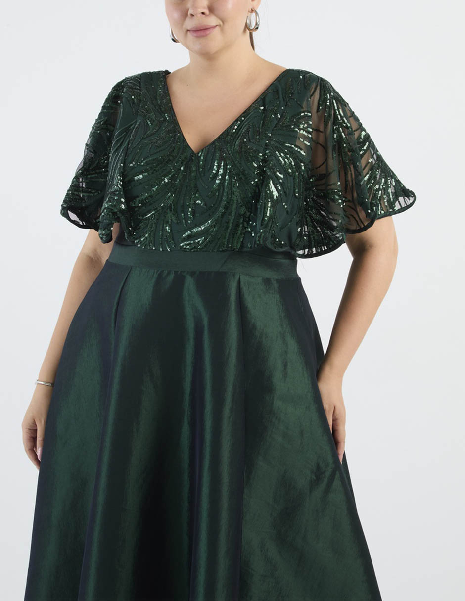 Vestido maxi de fiesta Ema Valdemossa escote V