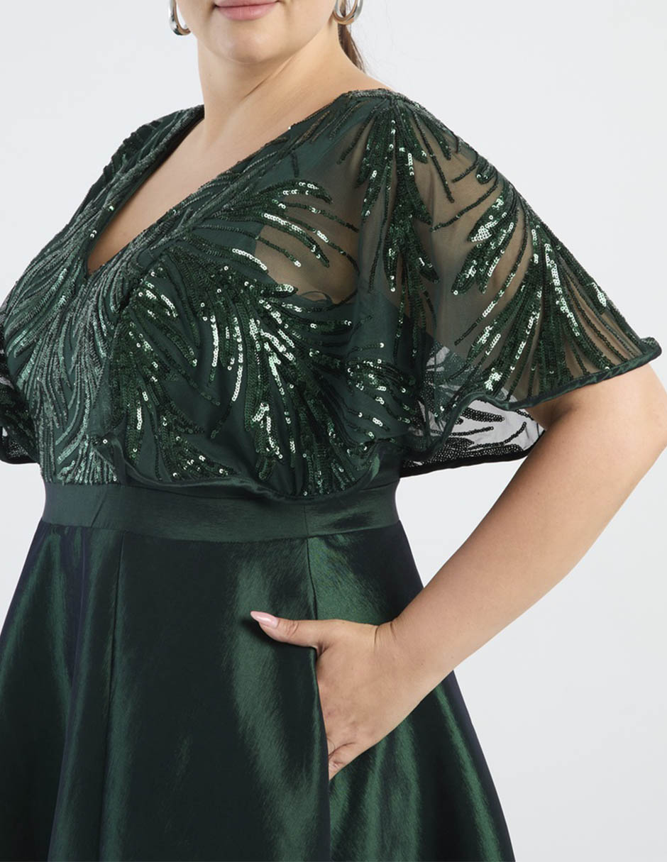 Vestido maxi de fiesta Ema Valdemossa escote V