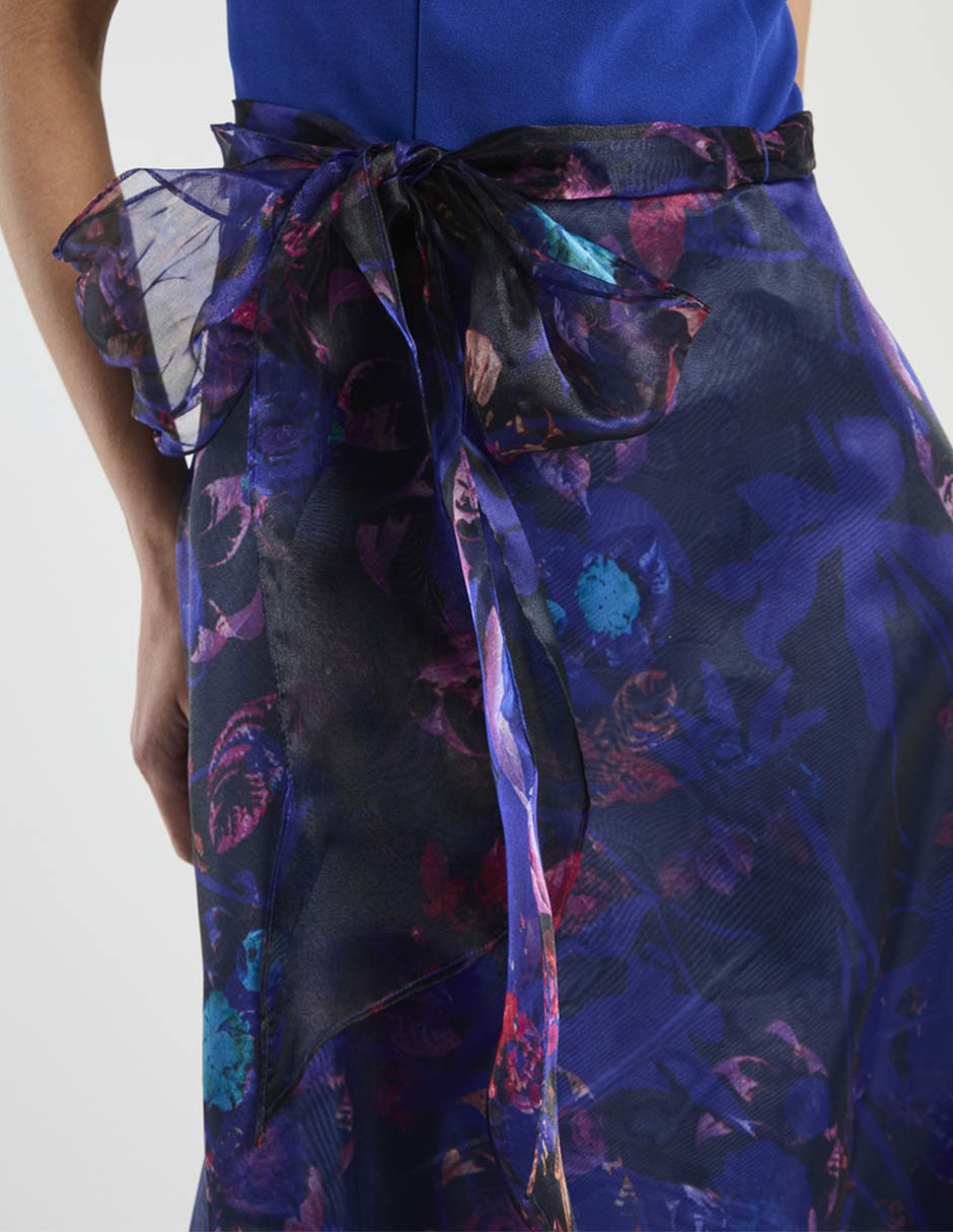 Vestido maxi de fiesta escote Medio