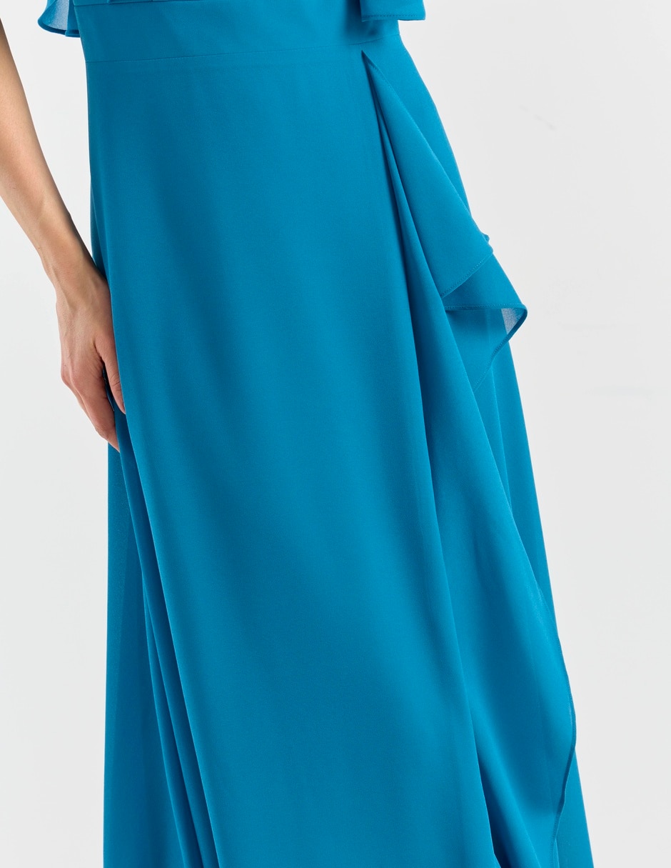 Vestido largo de fiesta escote v 11