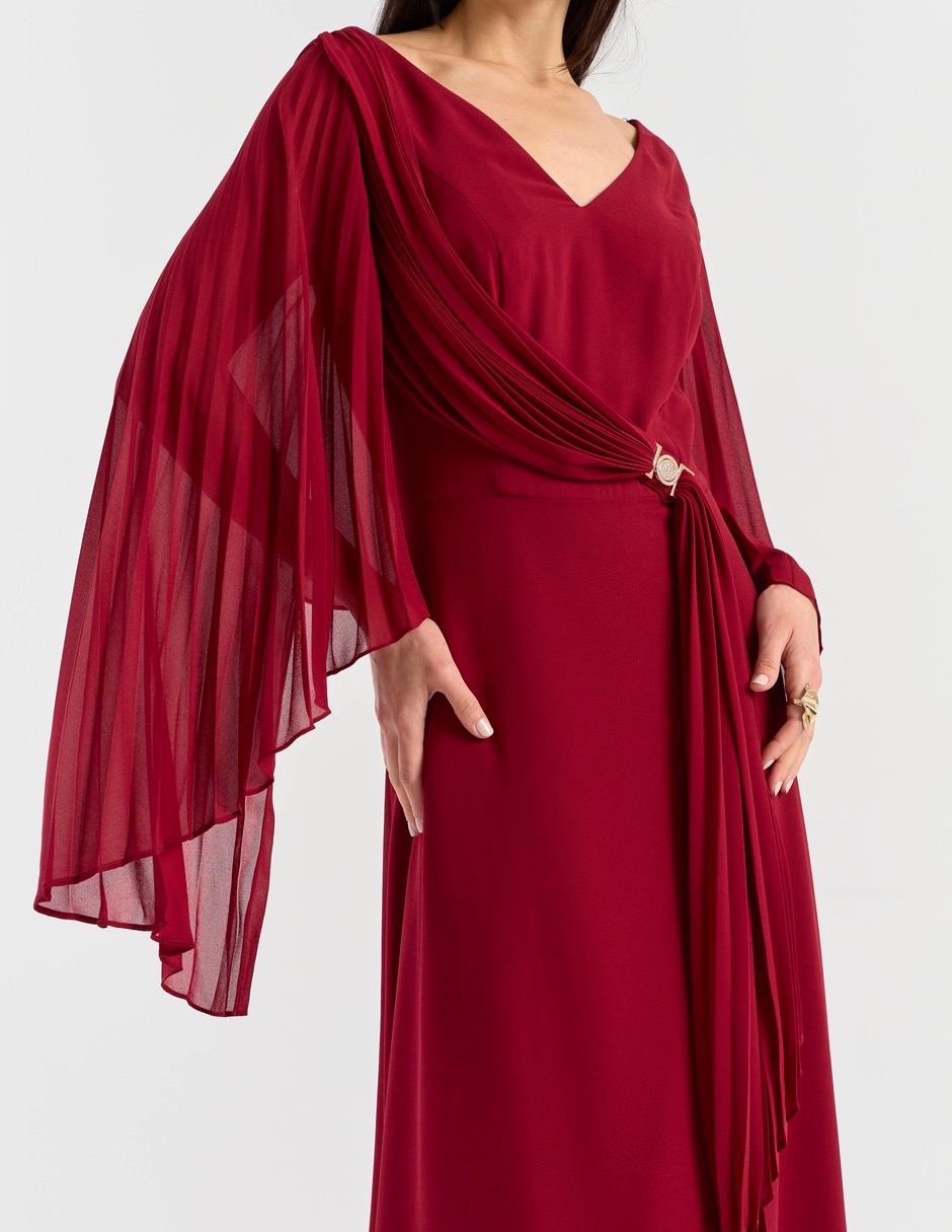 Vestido maxi de fiesta escote V 10
