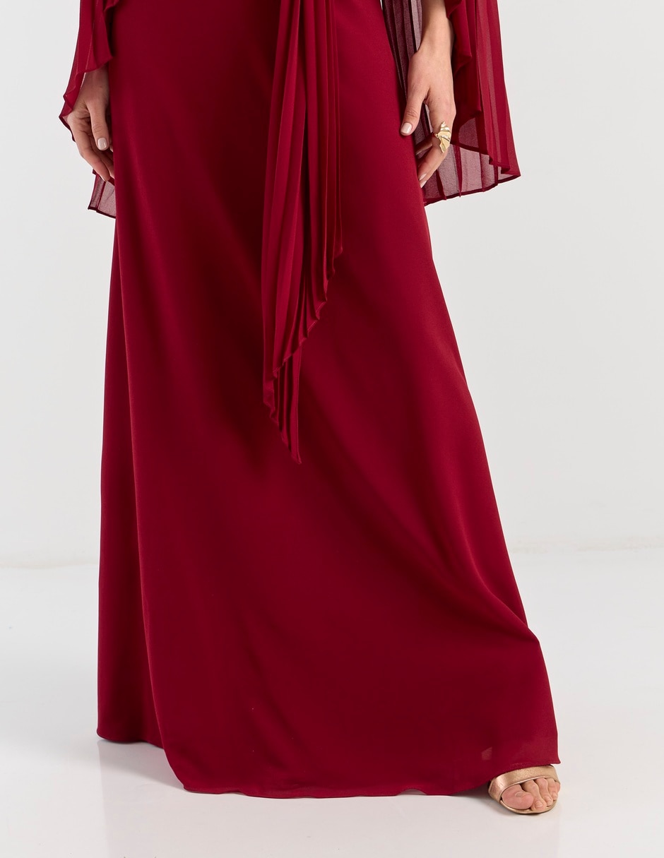 Vestido maxi de fiesta escote V 11