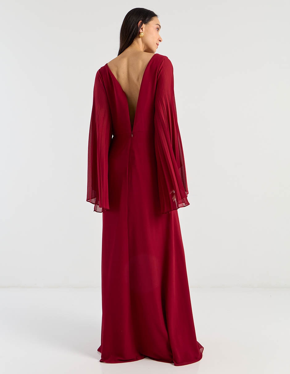 Vestido maxi de fiesta escote V 13