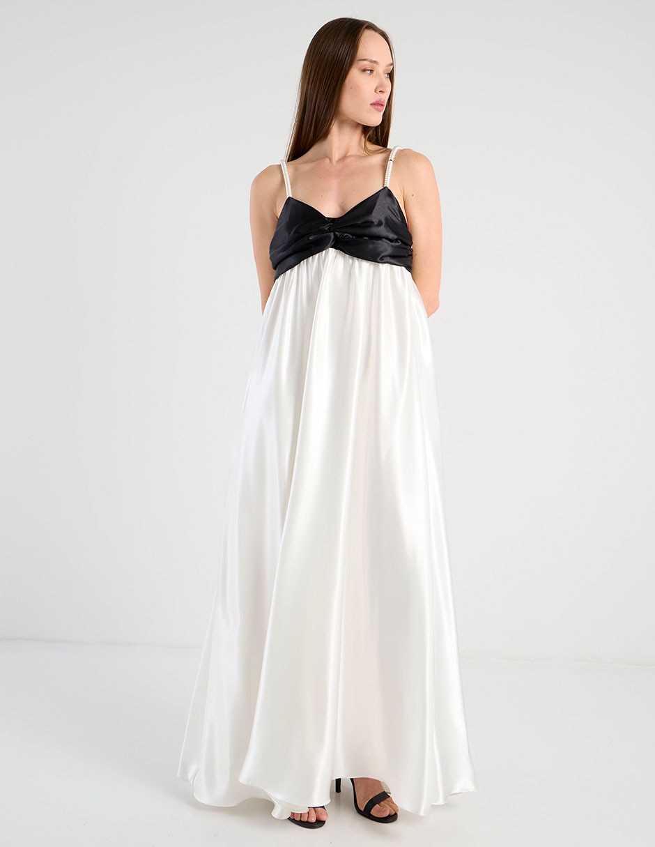 Vestido maxi de fiesta escote Corazón 5