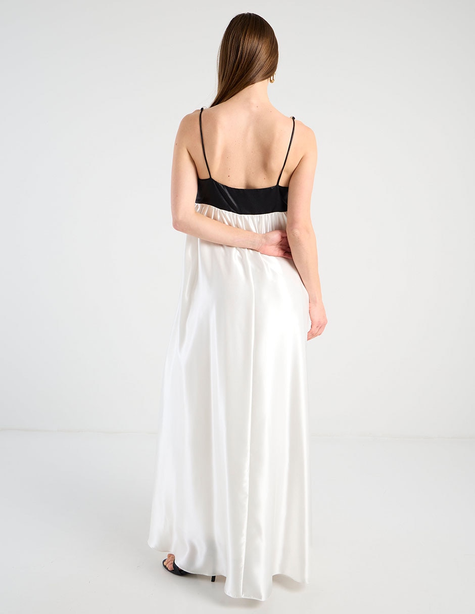 Vestido maxi de fiesta escote Corazón 6