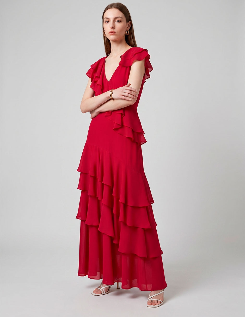 Vestido Largo Fiesta Rue De La Paix Vestidos Fiesta Abril Para Mujer