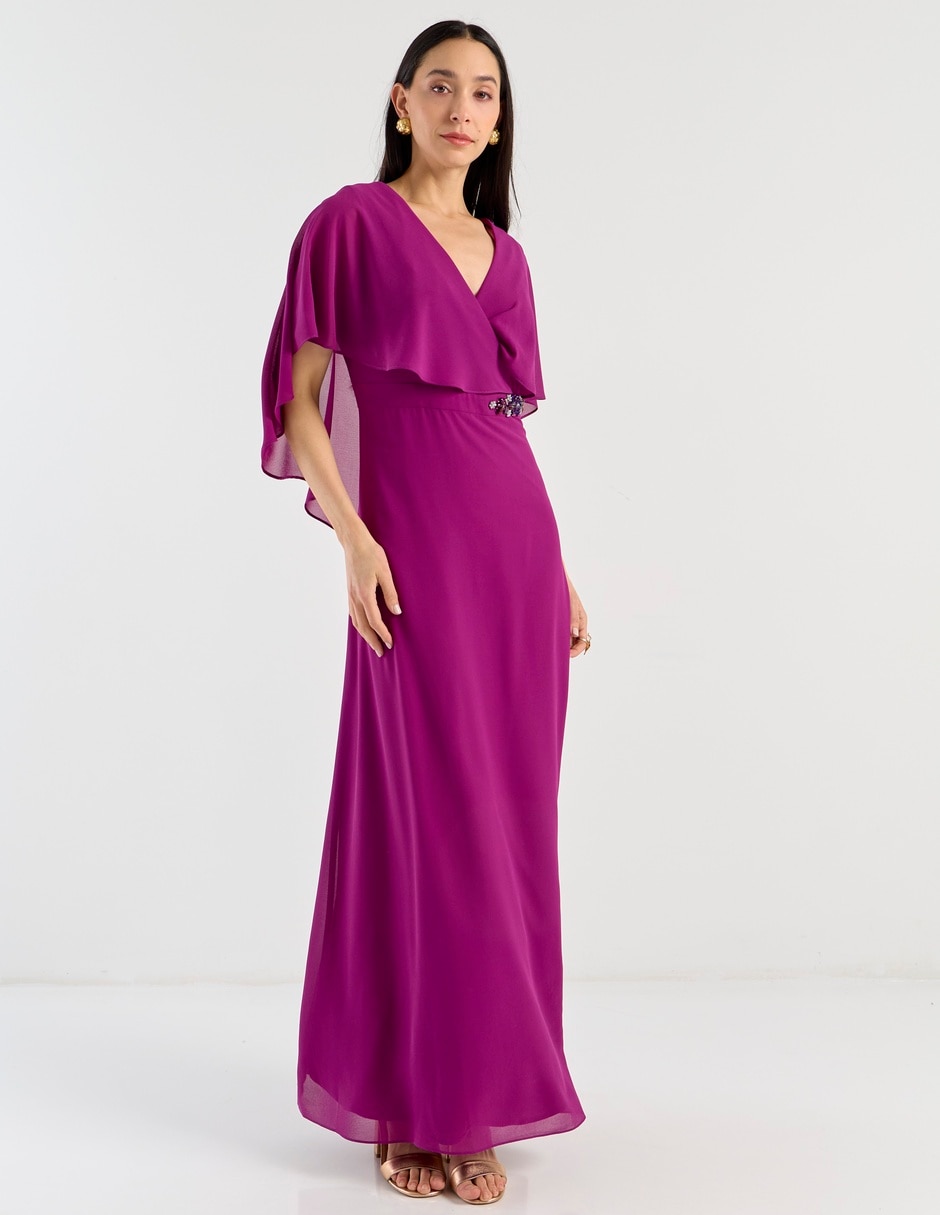 Vestido largo de fiesta Damaia Atelier escote V