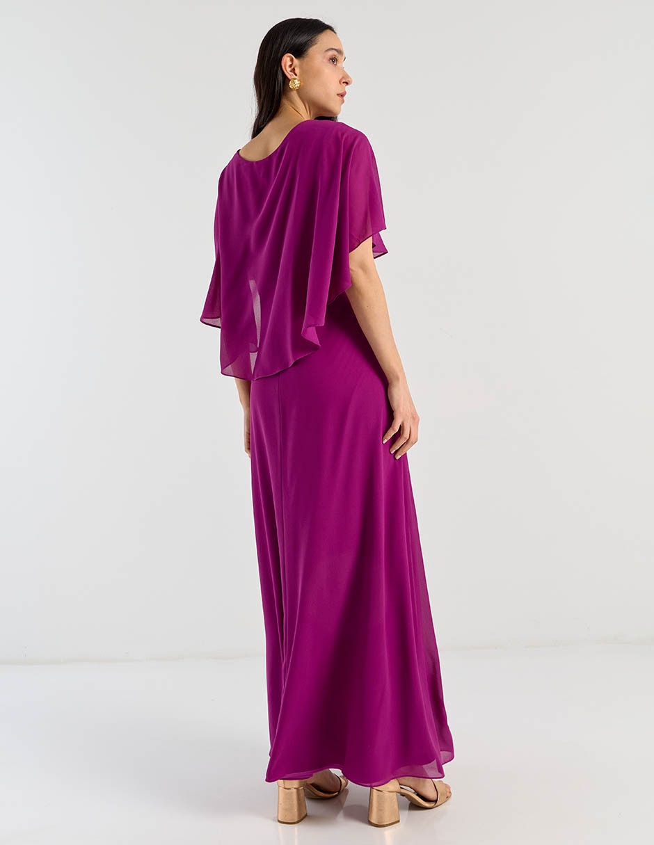 Vestido largo de fiesta Damaia Atelier escote V