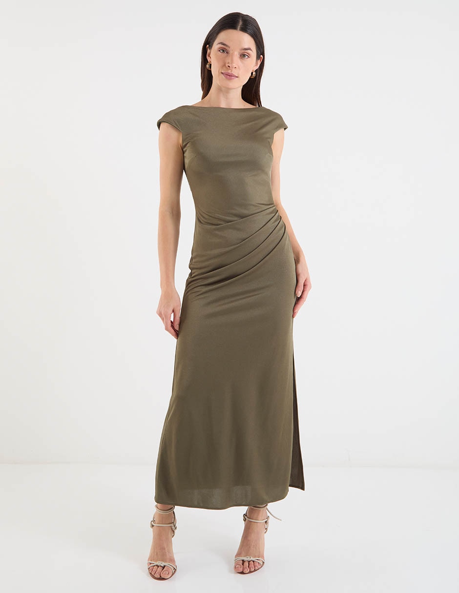 Vestido largo de fiesta escote V 1