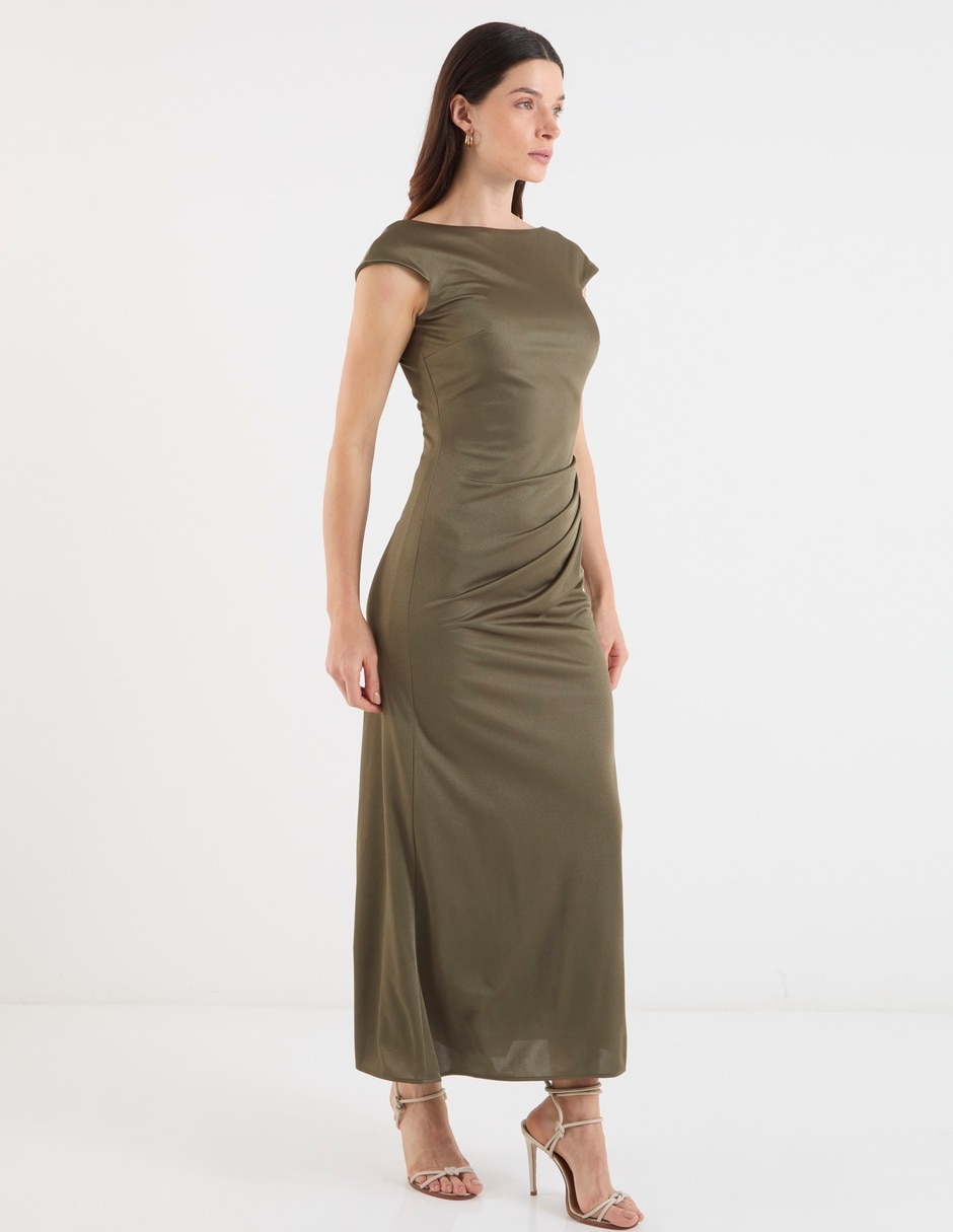 Vestido largo de fiesta escote V 7