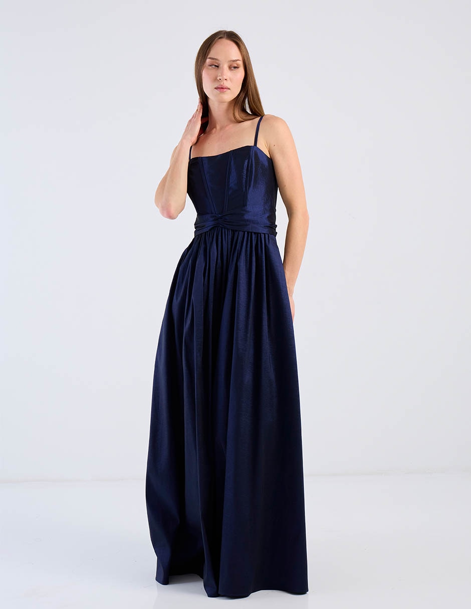 Vestido maxi de fiesta escote medio 2