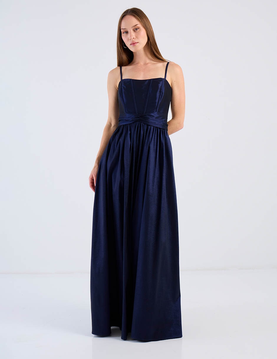 Vestido maxi de fiesta escote Medio