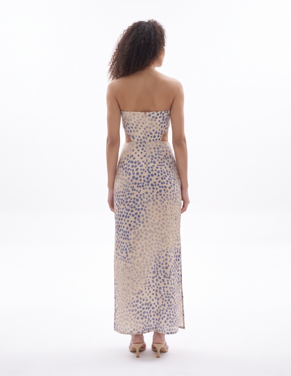 Vestido maxi de fiesta escote medio 2