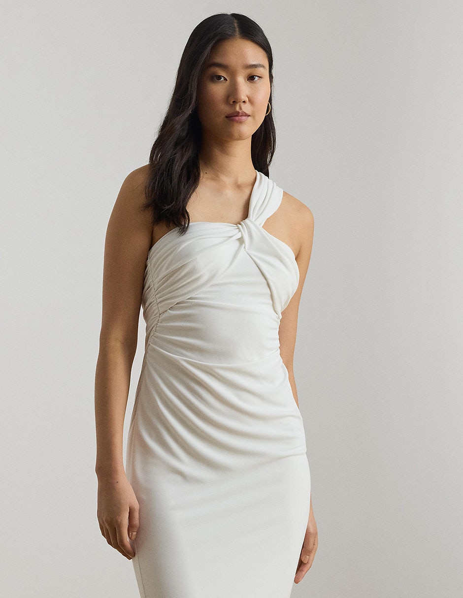 Vestido midi de fiesta escote Medio