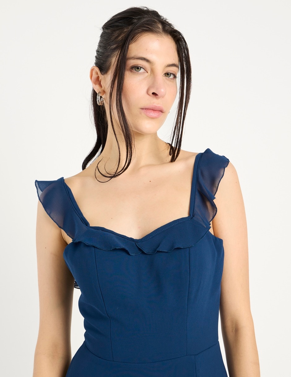 Vestido maxi de fiesta escote V