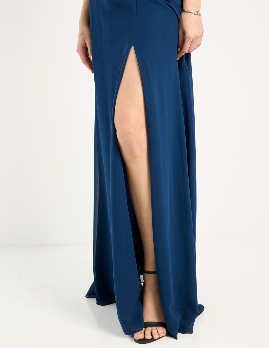 Vestido maxi de fiesta escote V