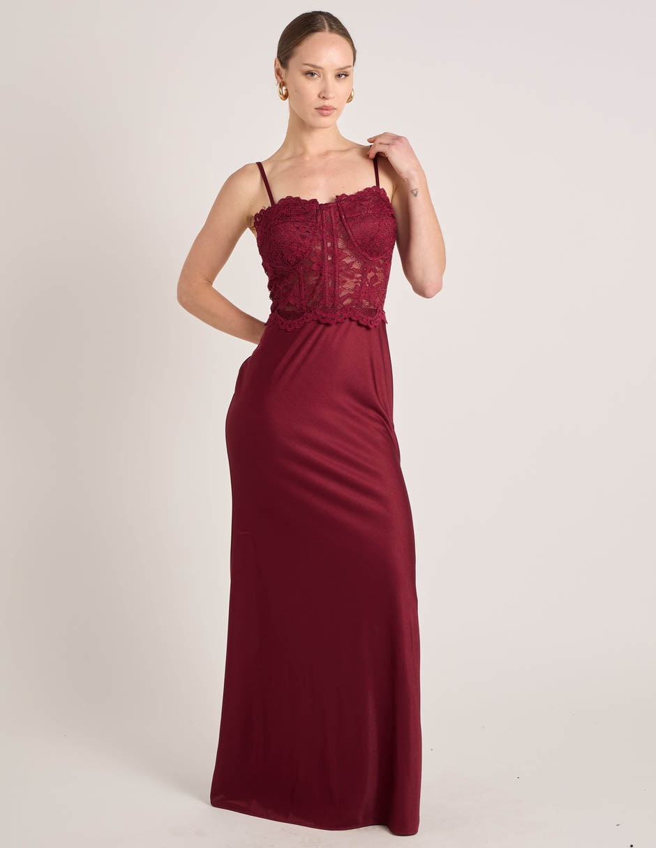 Vestido largo noche rue de la paix para mujer