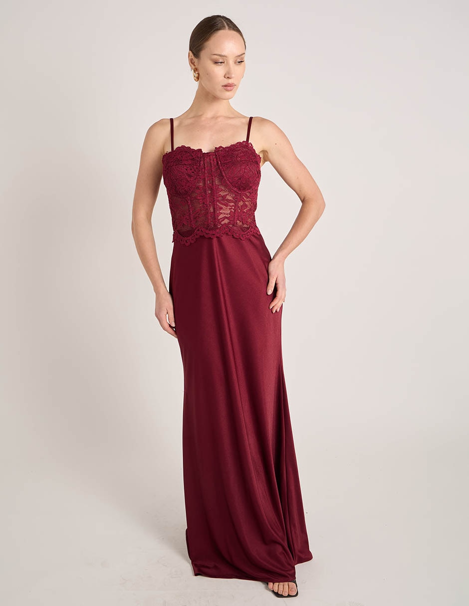 Vestido largo noche rue de la paix para mujer
