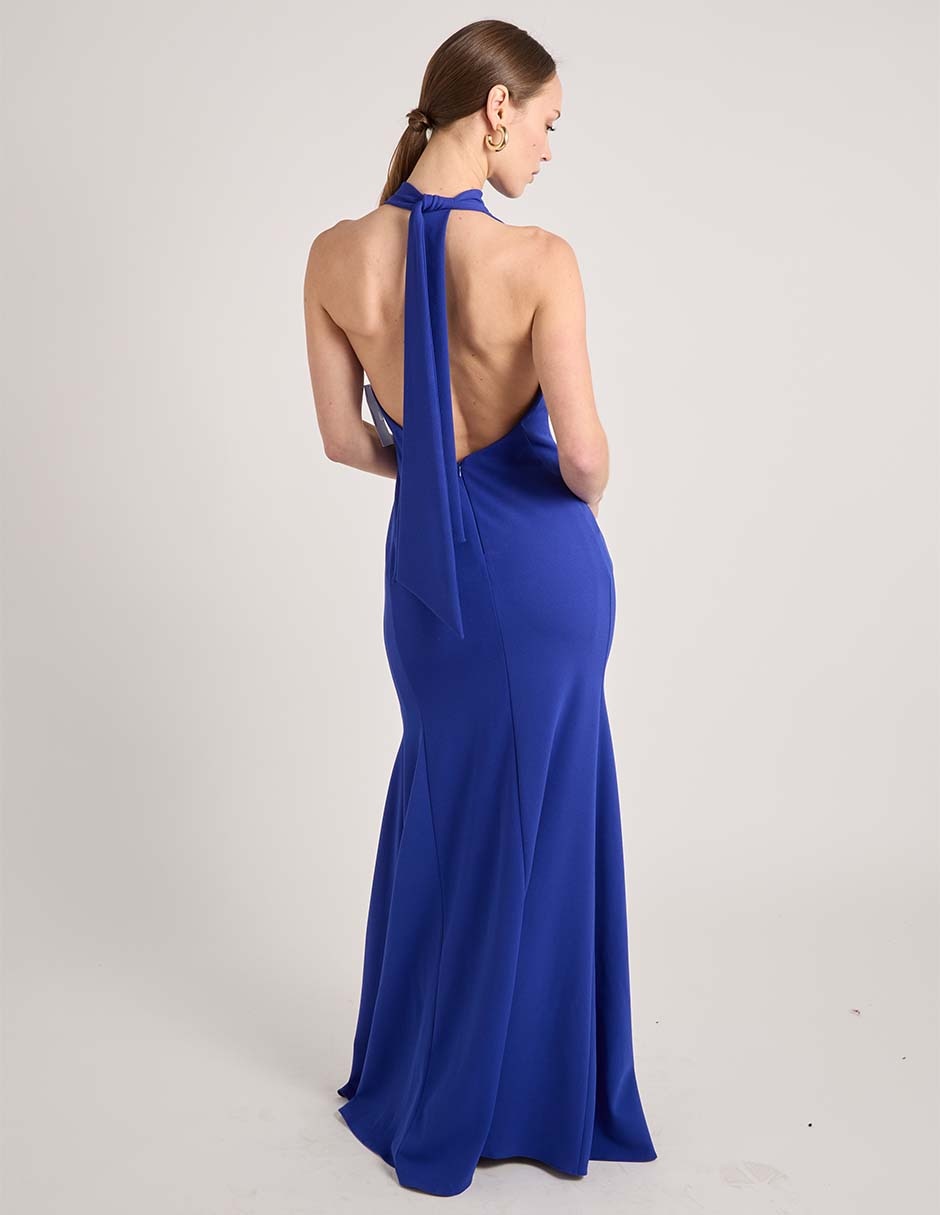 Vestido maxi de fiesta Rue de la Paix espalda abierta