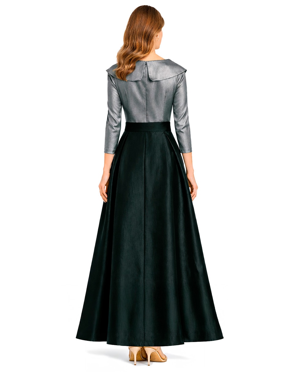 Vestido largo de fiesta escote v 2