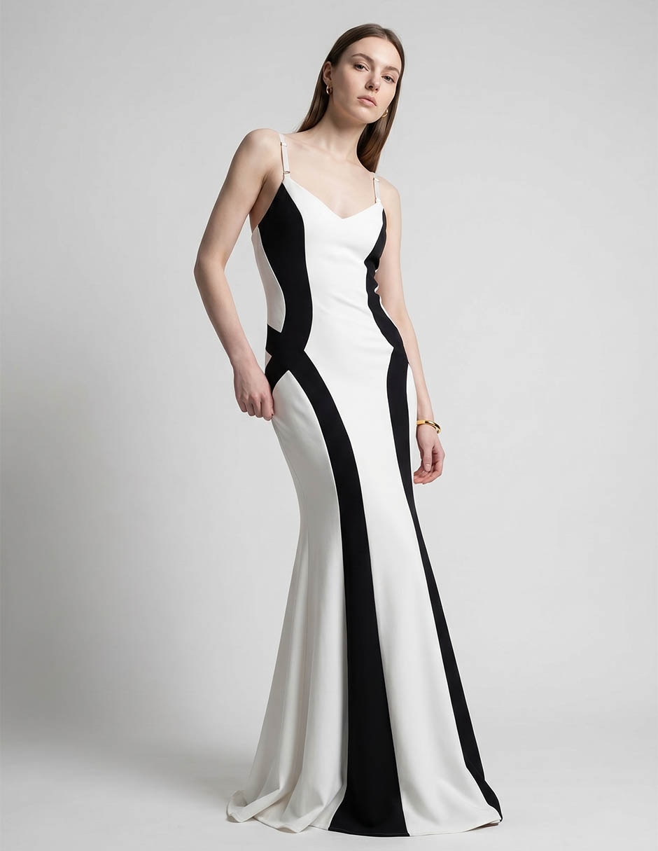 Vestido Maxi De Fiesta Escote V Vestido Maxi De Fiesta Escote V