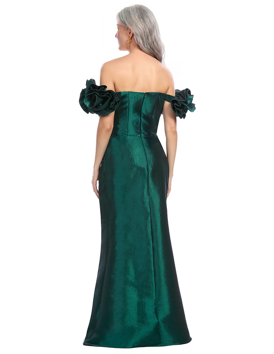 Vestido largo de fiesta escote Corazón
