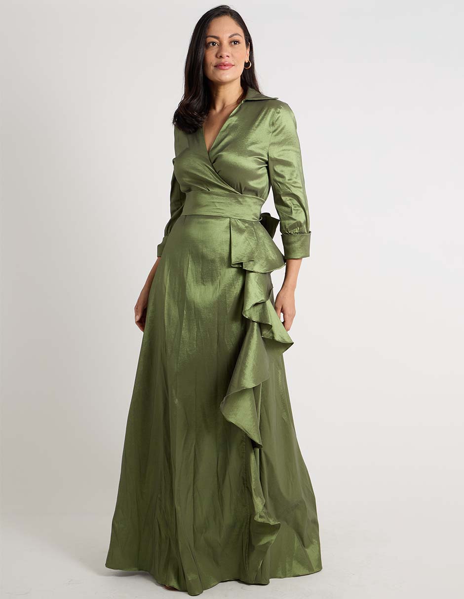 Vestido maxi de fiesta escote V 2