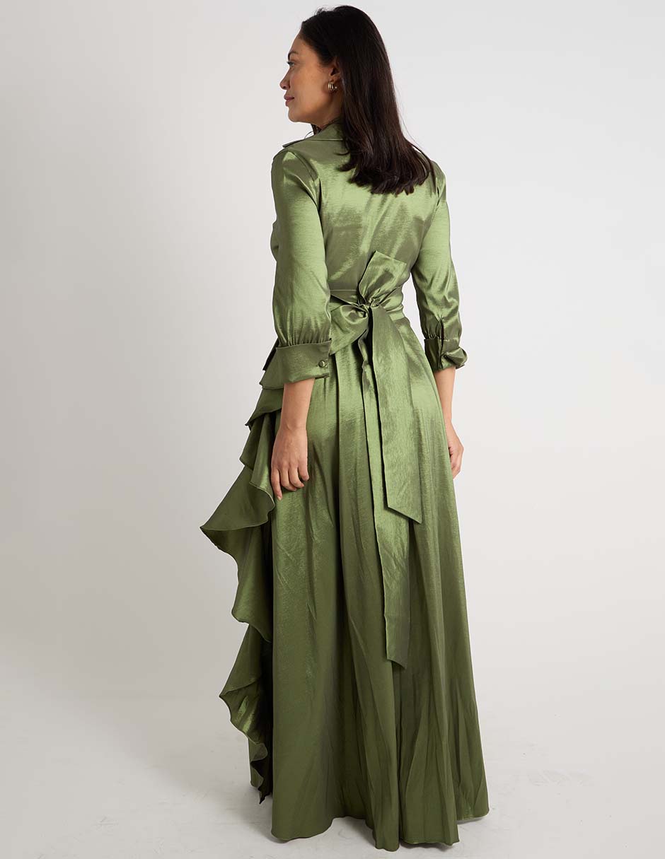 Vestido maxi de fiesta escote V 5