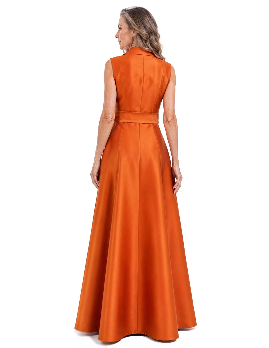Vestido largo de fiesta escote V 3