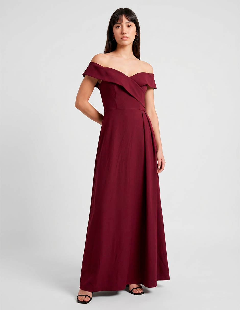 Vestido maxi de fiesta escote v Vestido maxi de fiesta escote v
