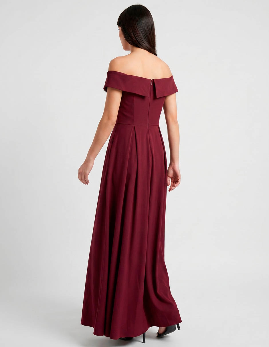 Vestido maxi de fiesta escote v 2