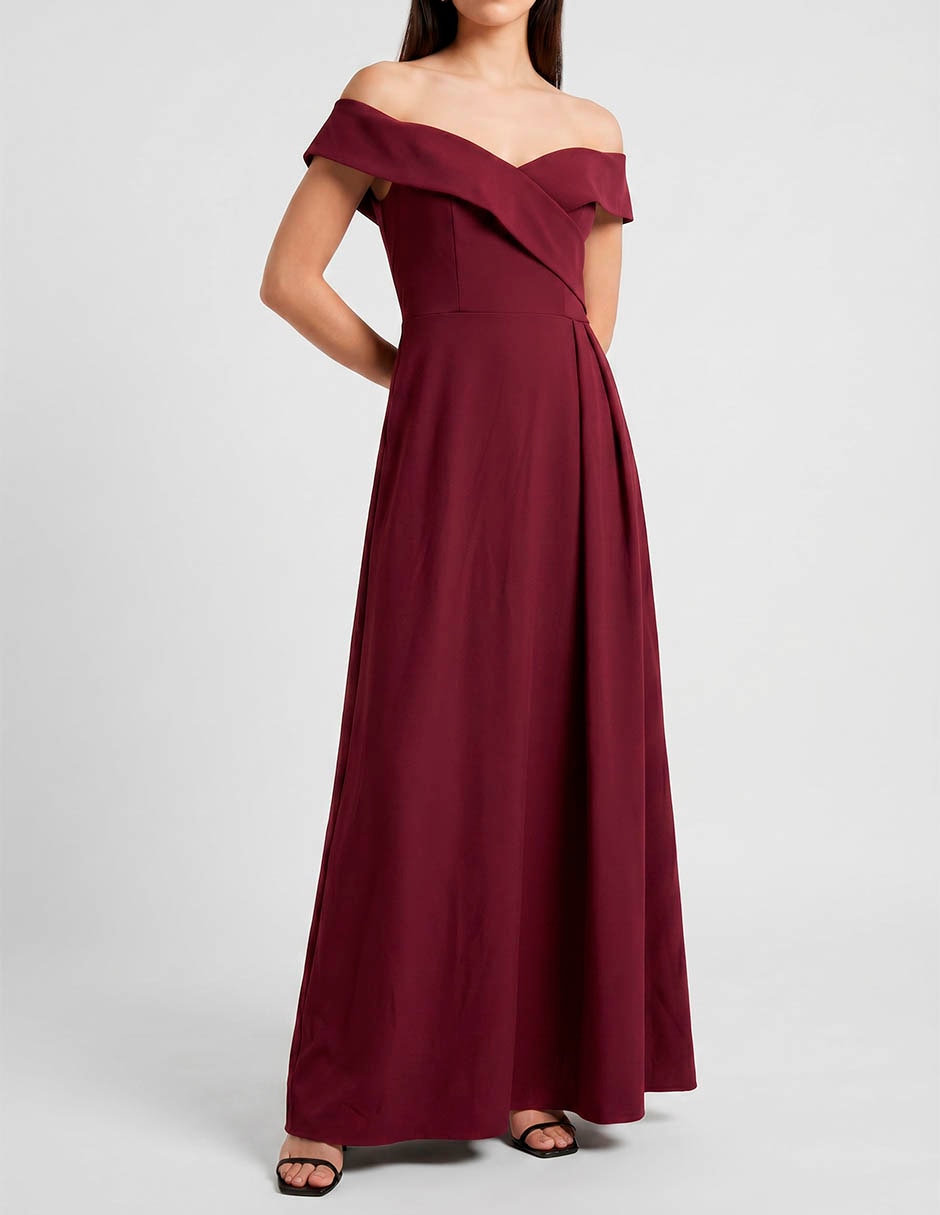 Vestido maxi de fiesta escote v 3