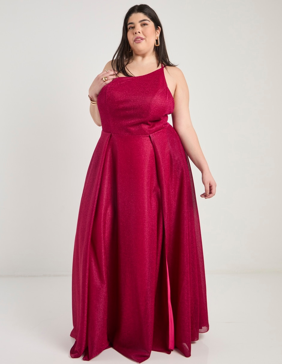 Vestido maxi de fiesta The Pattern espalda abierta