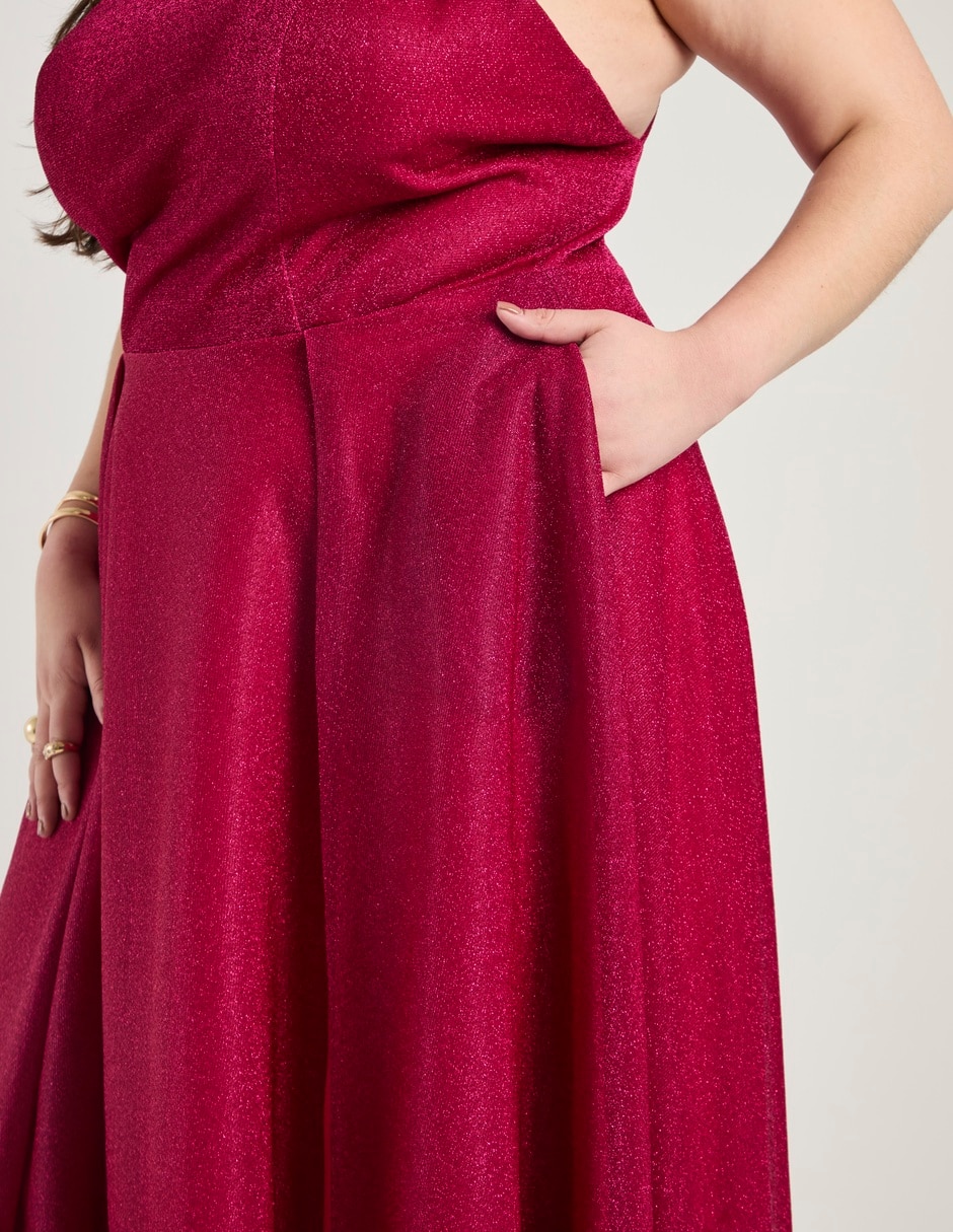 Vestido maxi de fiesta The Pattern espalda abierta