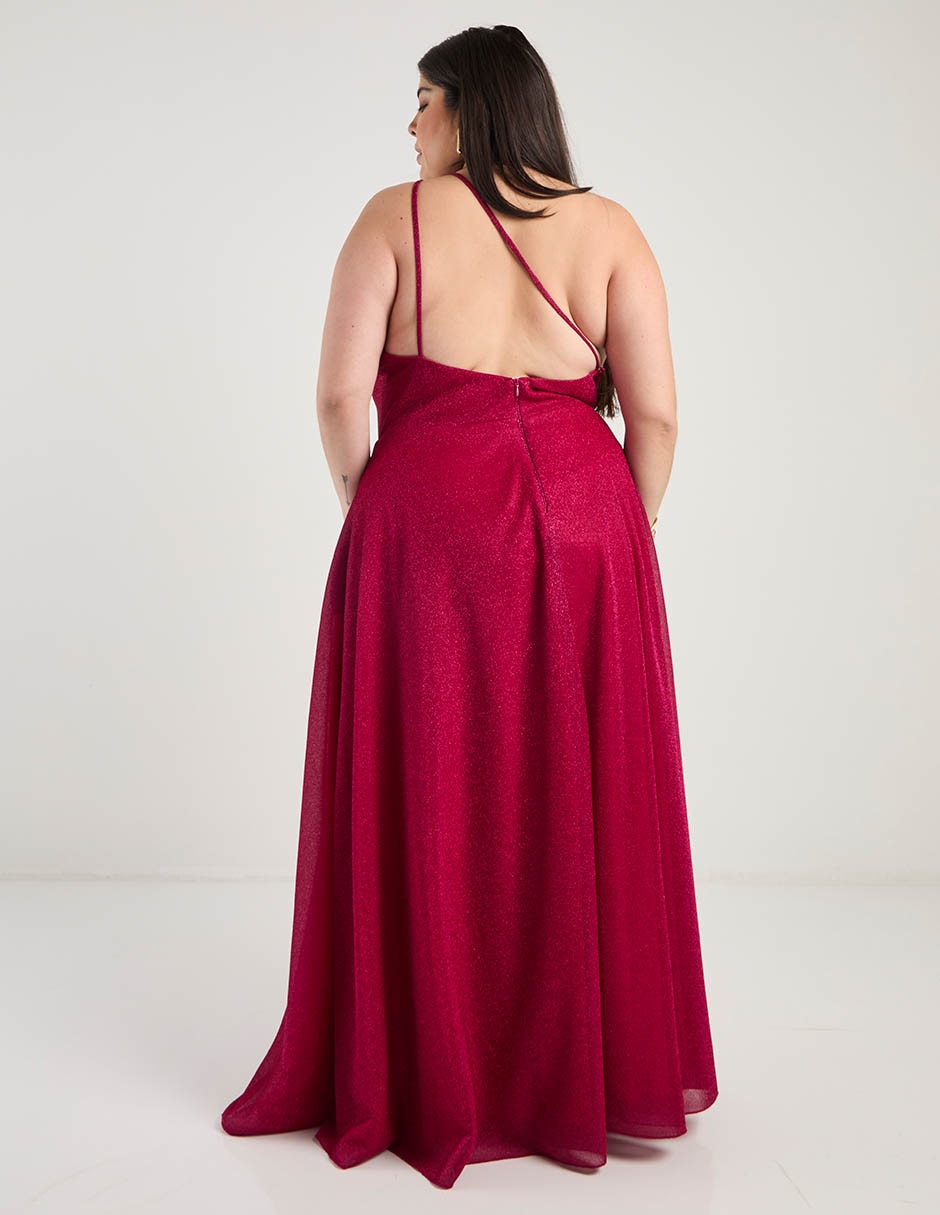 Vestido maxi de fiesta The Pattern espalda abierta