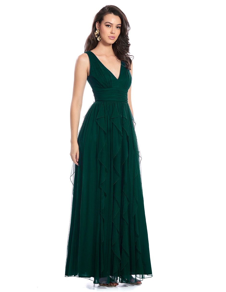 Vestido largo fiesta para mujer 4