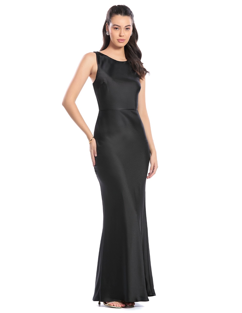 Vestido largo de fiesta espalda abierta para mujer Vestido largo de fiesta espalda abierta para mujer