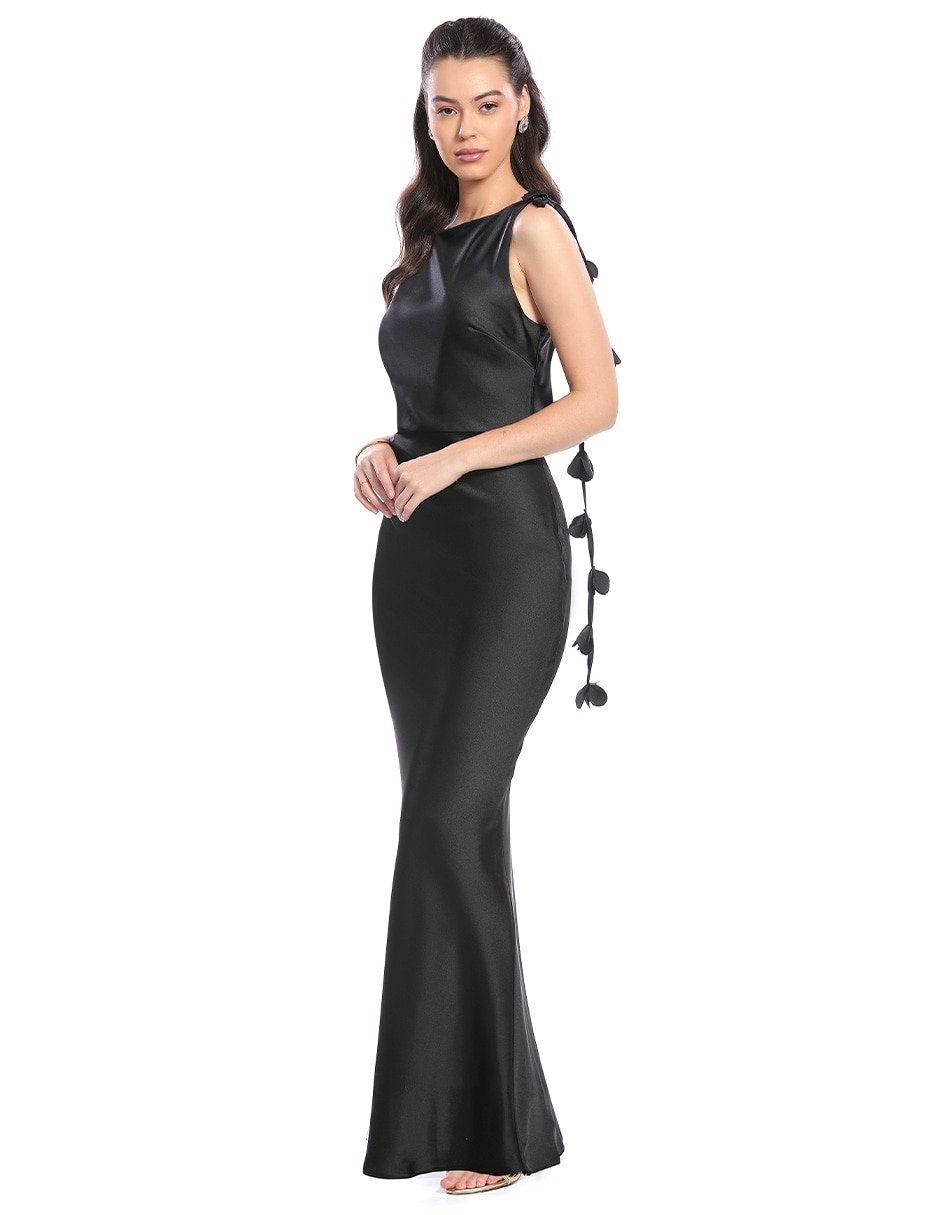 Vestido largo de fiesta espalda abierta para mujer 2