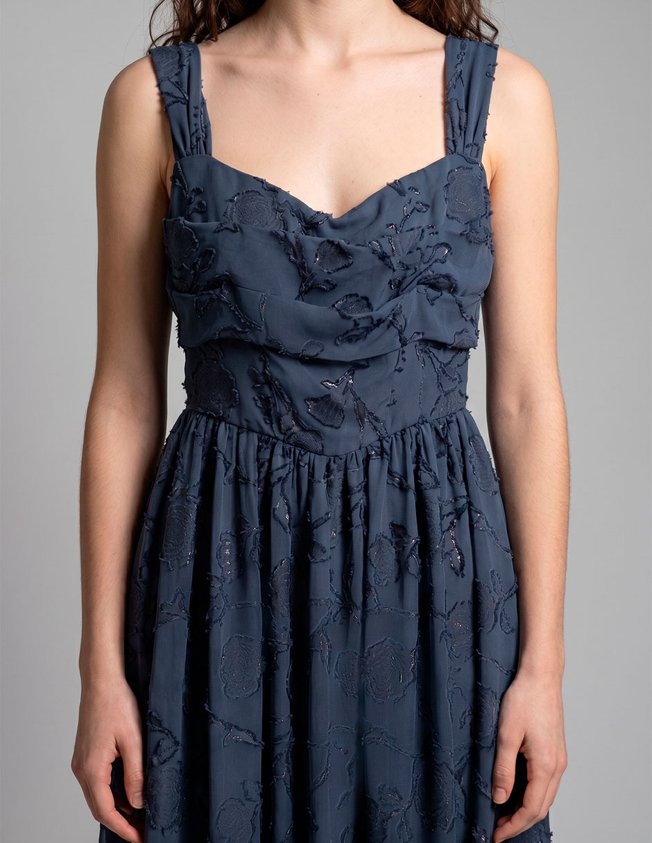 Vestido maxi de fiesta escote V