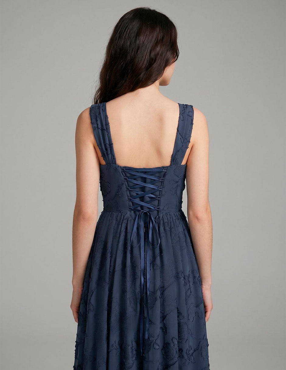 Vestido maxi de fiesta escote V