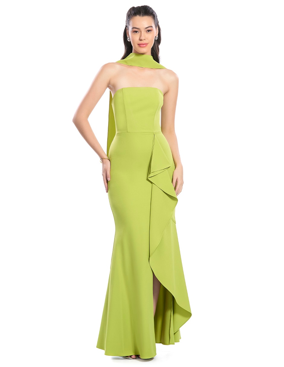 Vestido largo de fiesta escote regular para mujer Vestido largo de fiesta escote regular para mujer