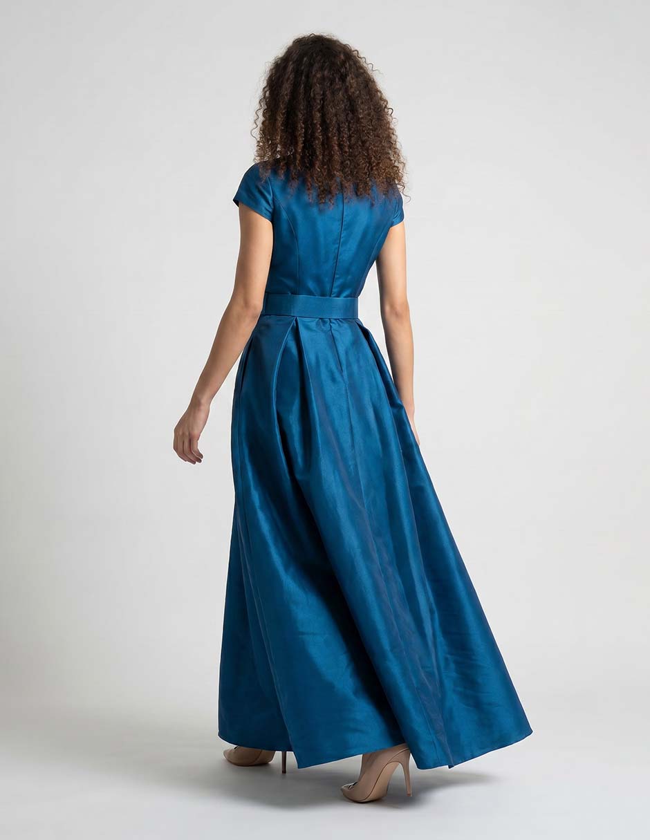 Vestido largo de fiesta escote V 2