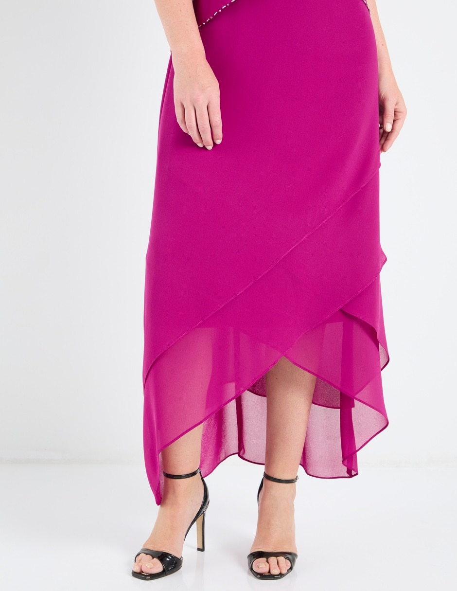 Vestido largo de fiesta escote V 5