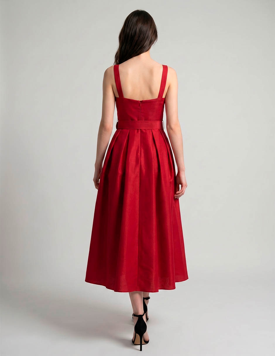 Vestido abajo de la rodilla para mujer 2
