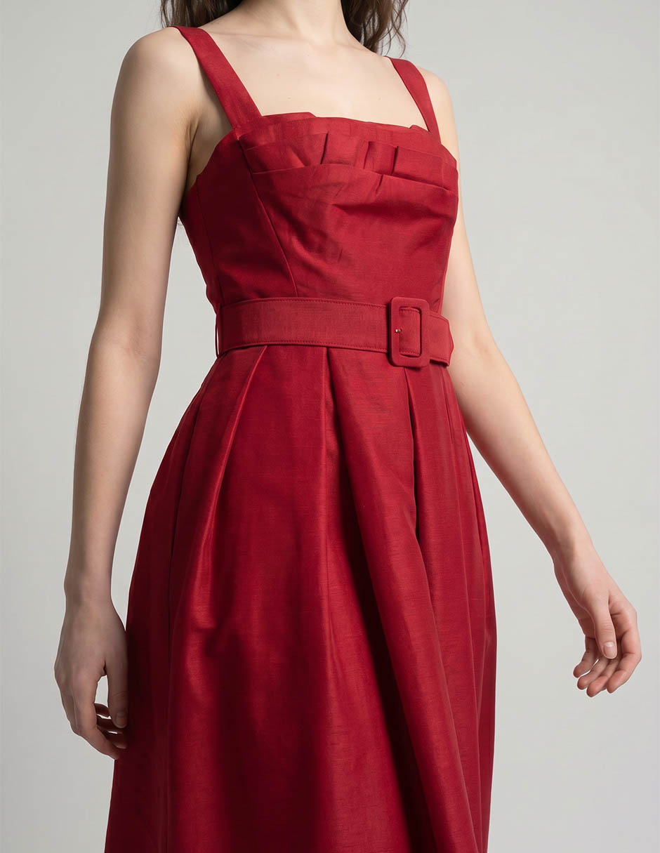 Vestido abajo de la rodilla para mujer 3
