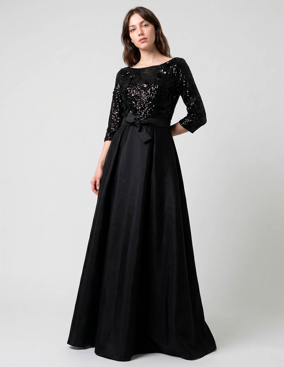 Vestido maxi de fiesta escote espalda abierta Vestido maxi de fiesta escote espalda abierta
